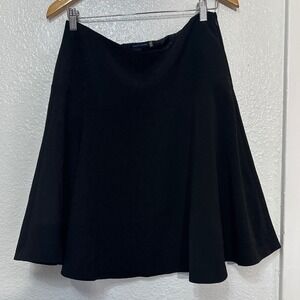 Tommy Hilfiger Black Skirt Womens Size 10 A-Line Flared Career Casual